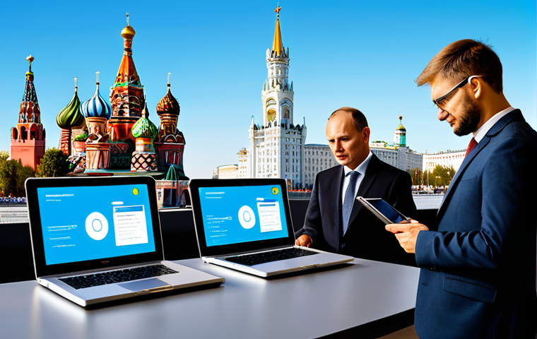 Digital Government in Action**
"A diverse group of people interacting with a modern, user-friendly online government portal on various devices (laptops, tablets, smartphones), interface showcasing accessible public services, bright and clean design, Moscow city skyline in the background, fully clothed, appropriate content, safe for work, professional, perfect anatomy, correct proportions, digital illustration, high resolution."
**